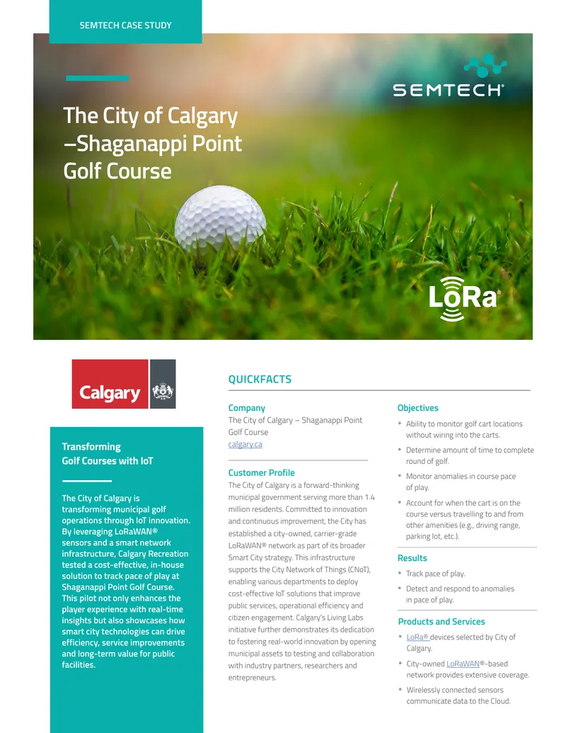 IoT Implementation for Golf Course Management