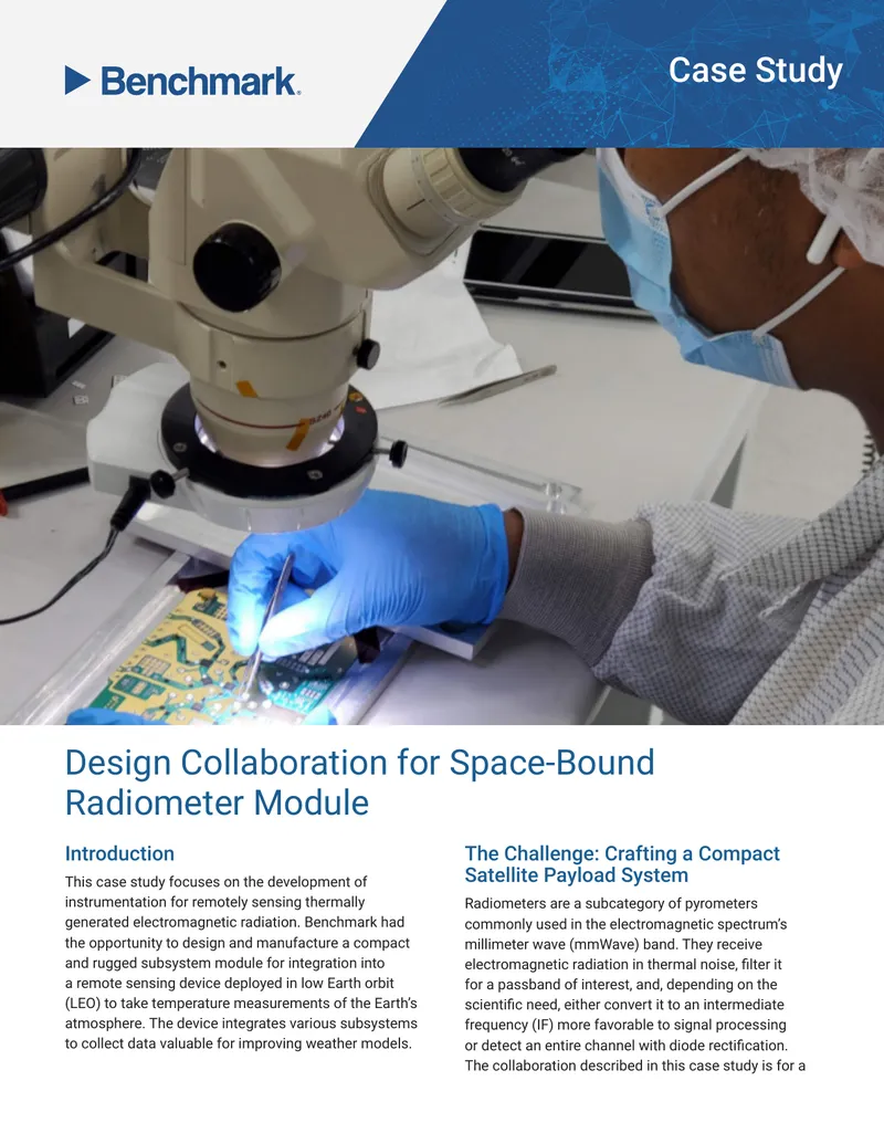 Development of a Compact Satellite Radiometer Module
