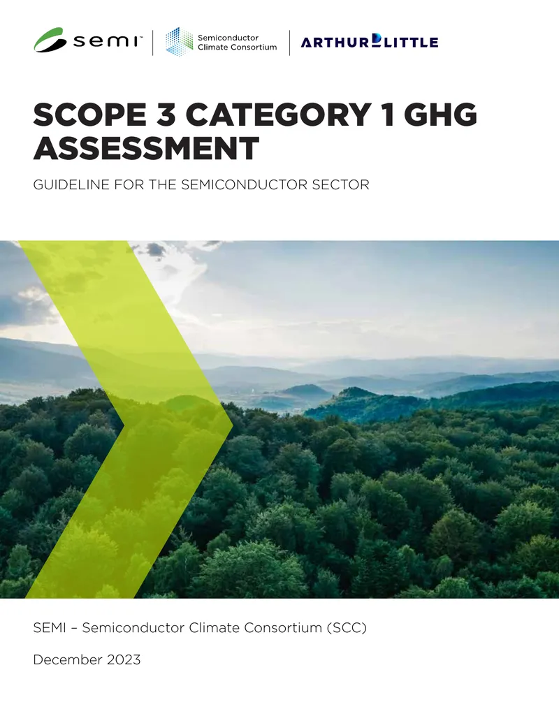 Scope 3 Category 1 GHG Assessment Guideline for Semiconductor Sector