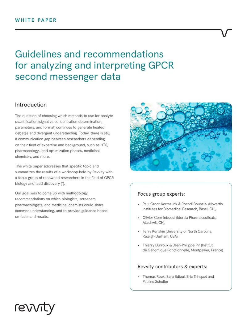 Guidelines for Analyzing GPCR Second Messenger Data