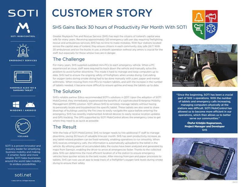 Emergency Services Mobility Management Case Study