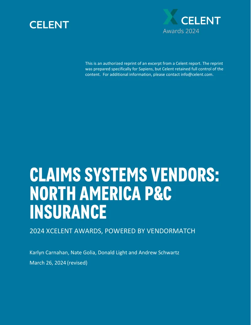 Claims Systems Vendors in North America for P&C Insurance