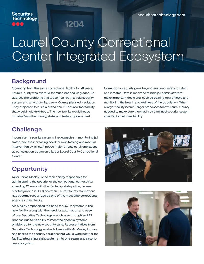 Laurel County Correctional Center Security Integration