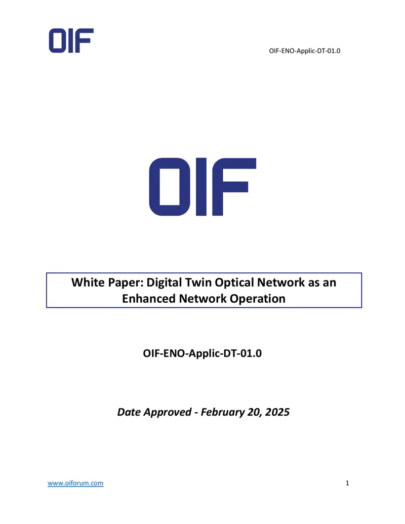 Digital Twin Optical Network as Enhanced Network Operation
