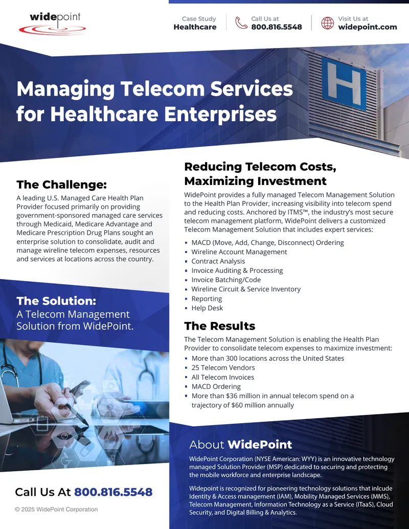 Telecom Management Solutions for Healthcare Enterprises