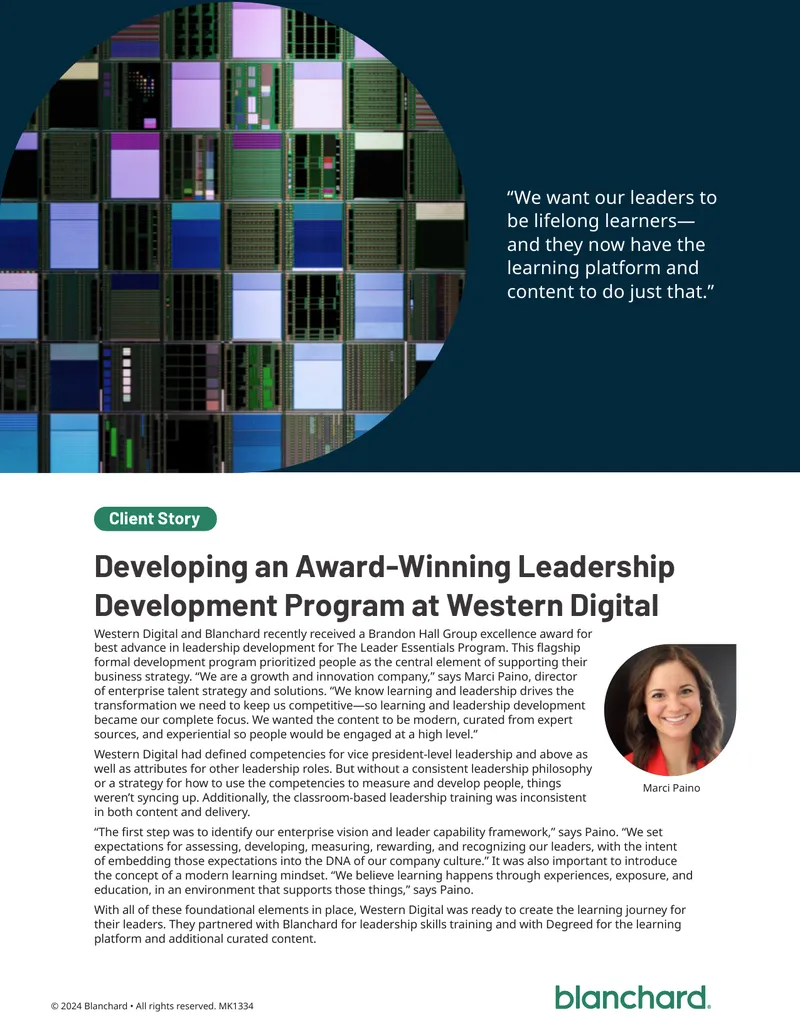 Developing an Award-Winning Leadership Development Program