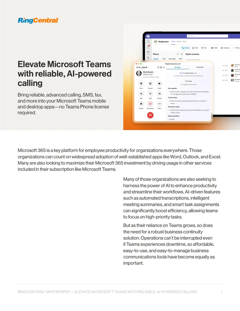 Enhancing Microsoft Teams with AI-Powered Calling Solutions