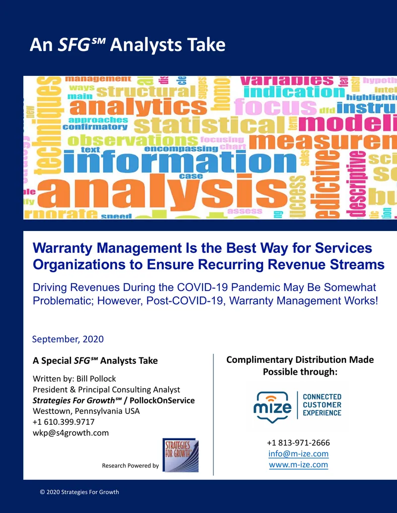Warranty Management Strategies for Service Organizations