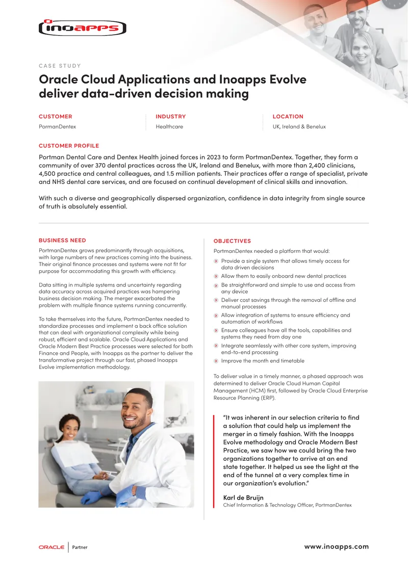 PortmanDentex Transformation Case Study preview page 1