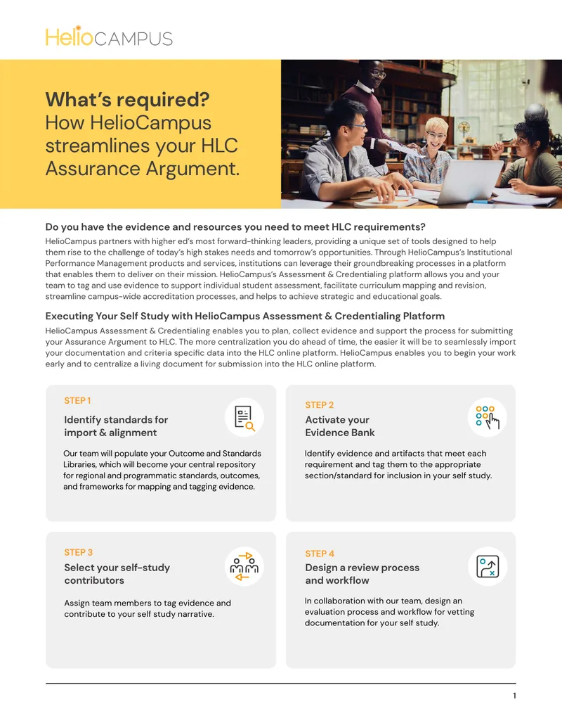 HelioCampus Assessment and Credentialing Platform Guide