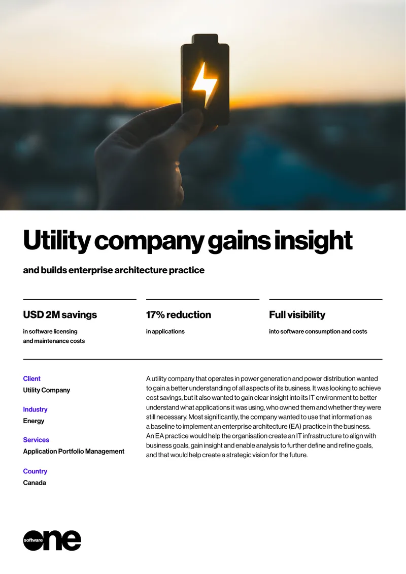 Application Portfolio Management Implementation Case Study