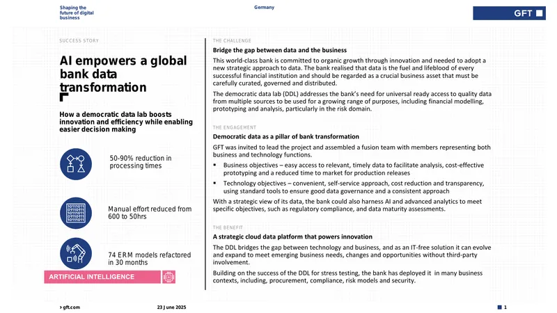 AI-Driven Data Transformation in Banking