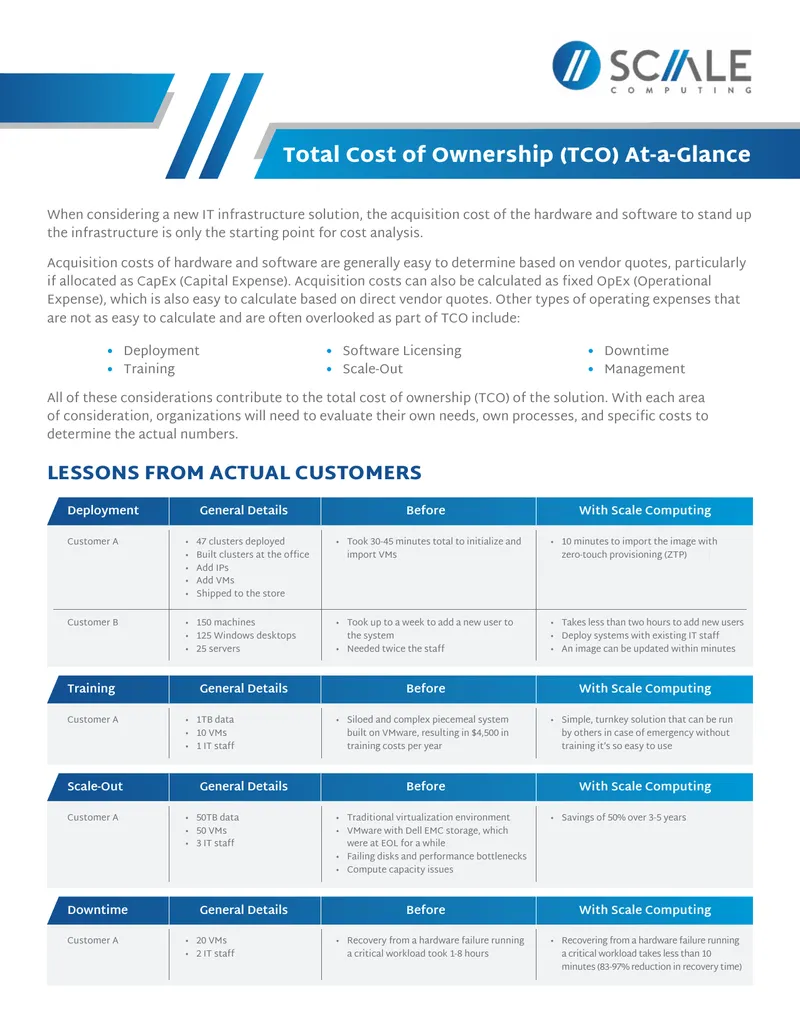 Total Cost of Ownership Analysis for IT Solutions