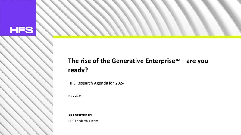 Strategic Research Agenda for the Generative Enterprise