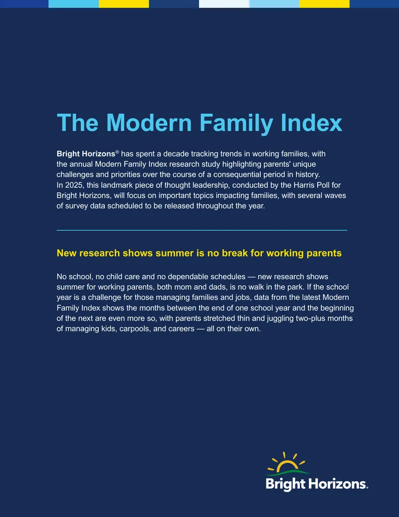 Modern Family Index Research on Summer Challenges