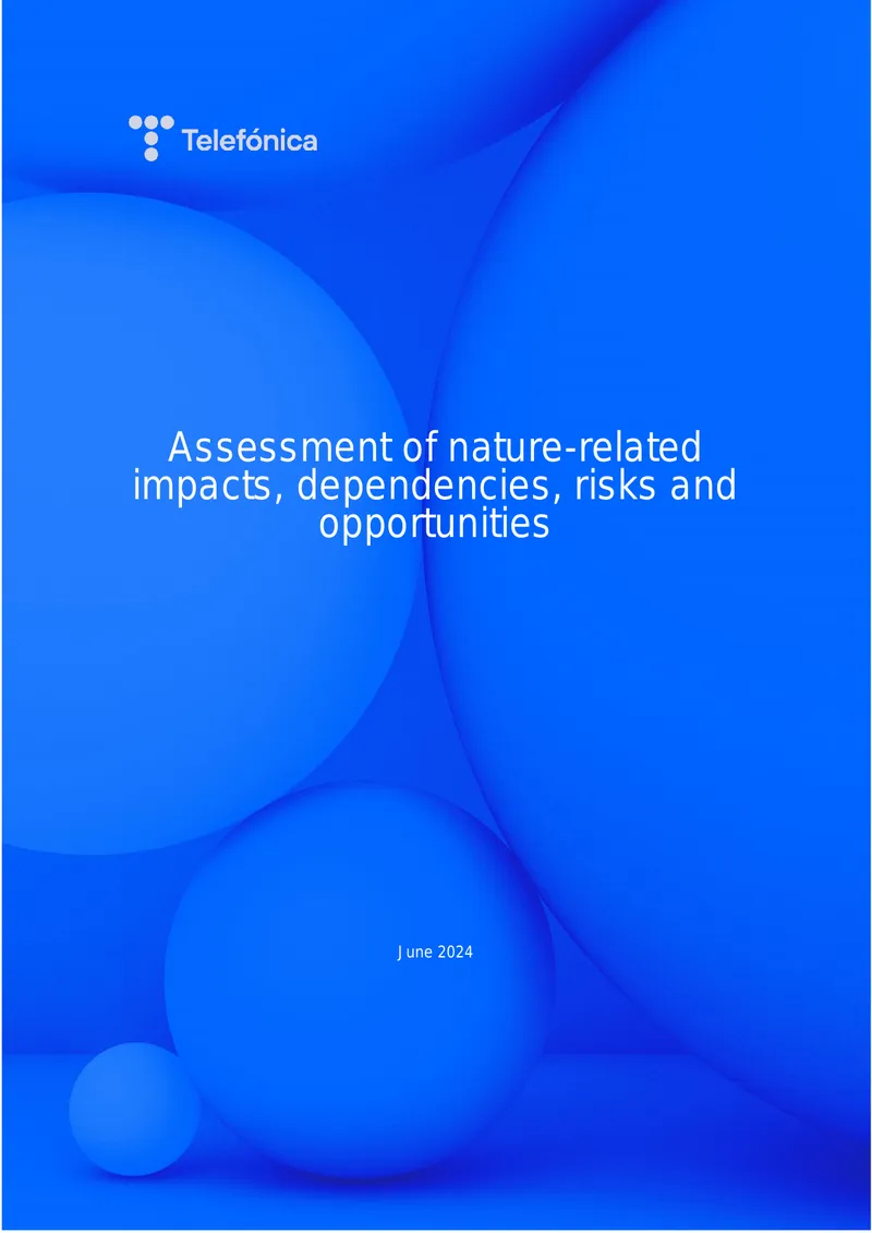 Assessment of Biodiversity Impacts and Opportunities