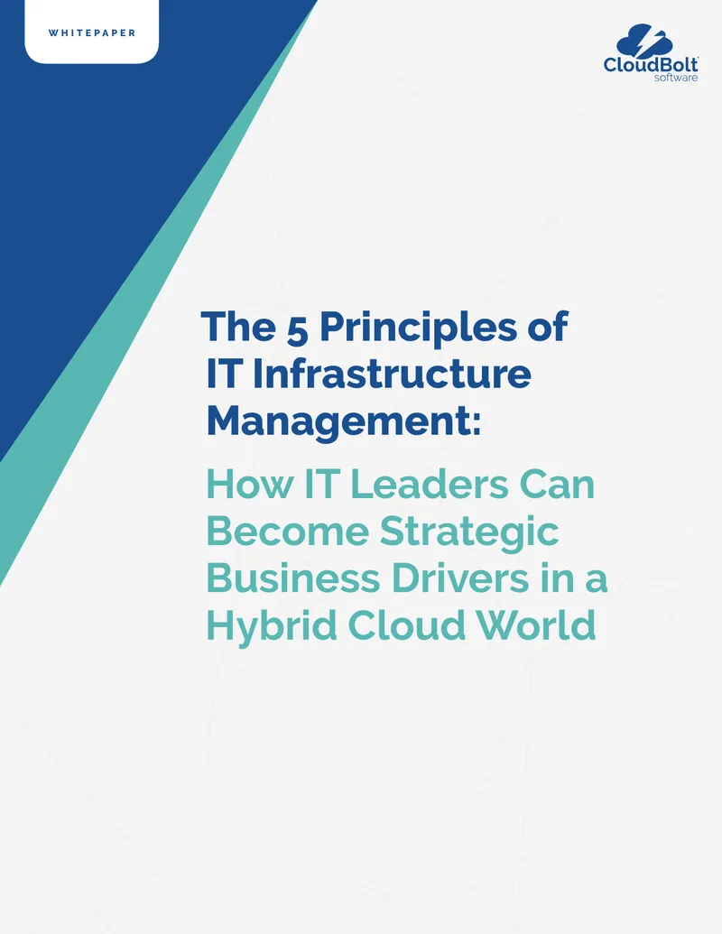 5 Principles of IT Infrastructure Management