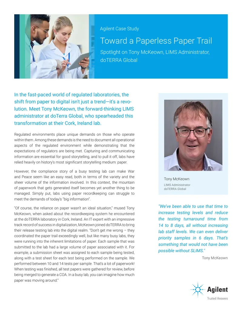 Digital Transformation in Laboratory Operations
