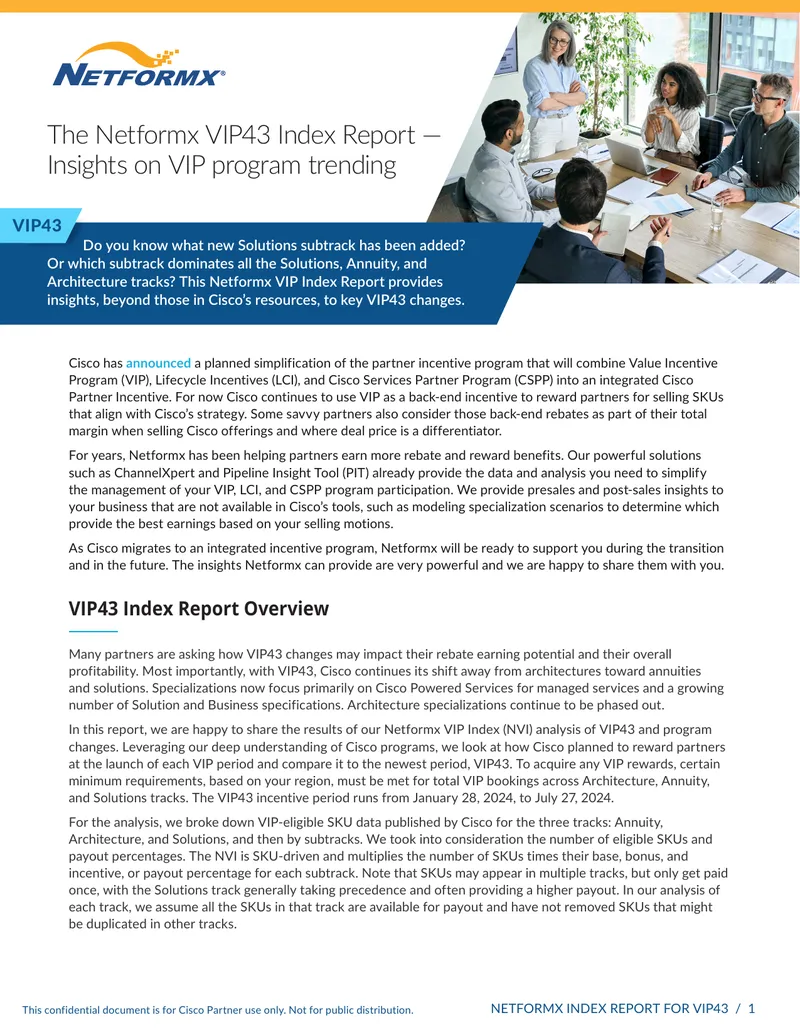 Netformx VIP43 Index Report Insights
