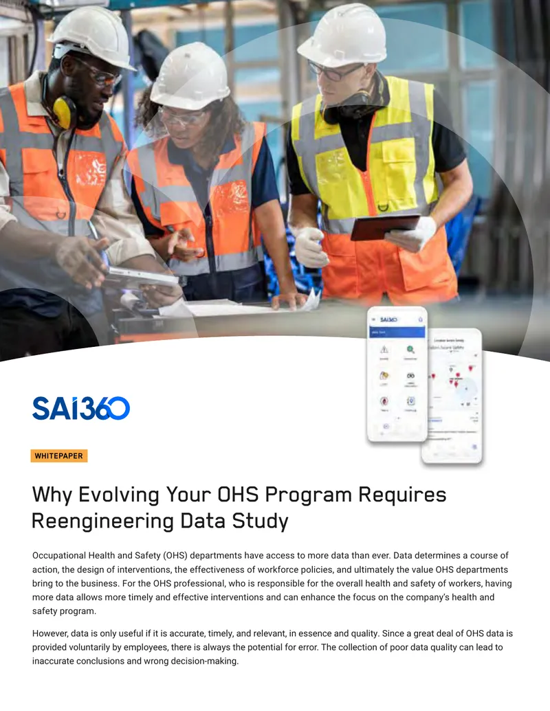 Evolving Occupational Health and Safety Data Collection
