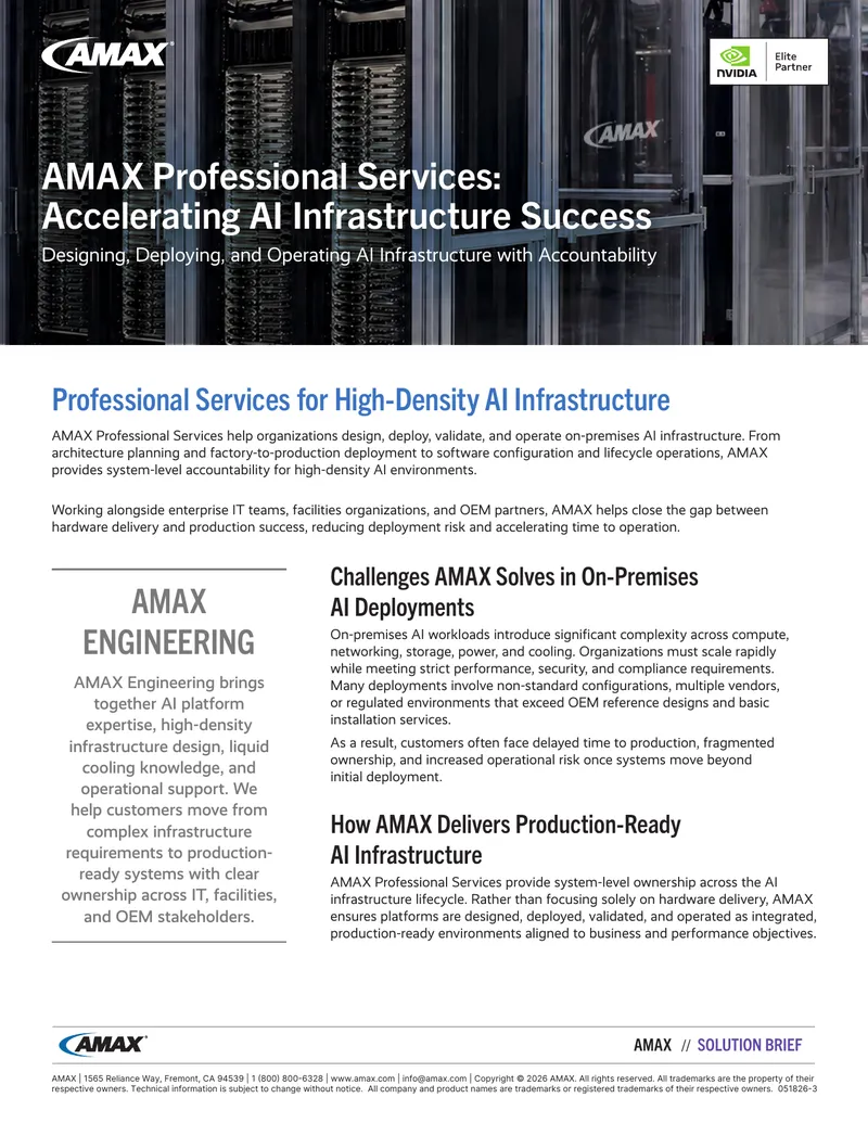 Professional Services for High-Density AI Infrastructure