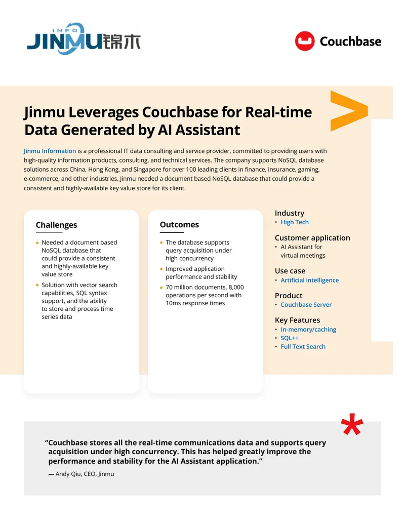 Jinmu Case Study on Couchbase Implementation