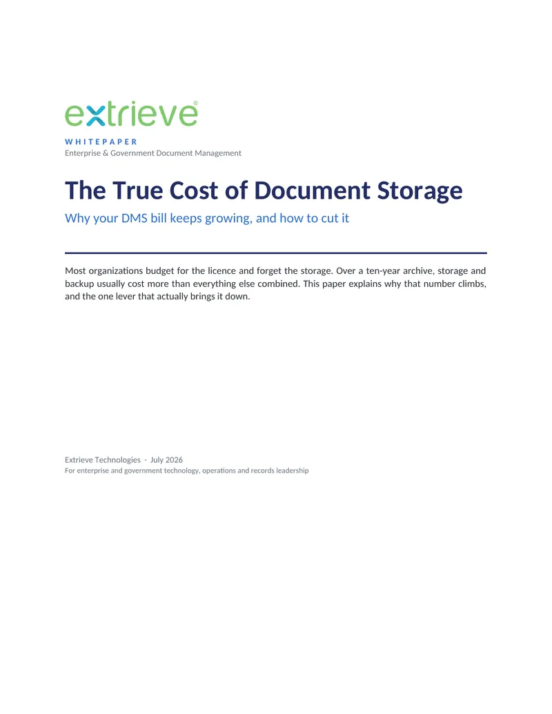True Cost of Document Storage in Organizations