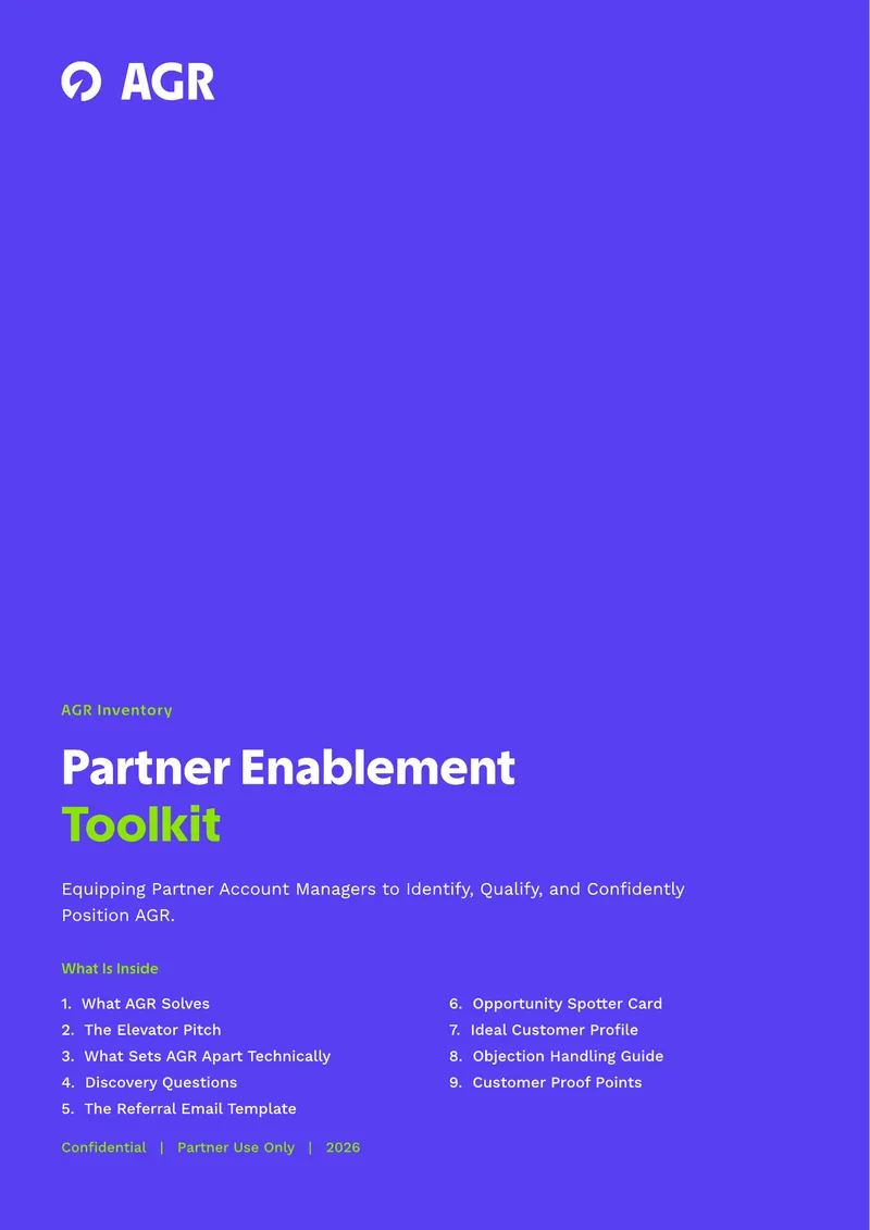 AGR Inventory Partner Enablement Toolkit