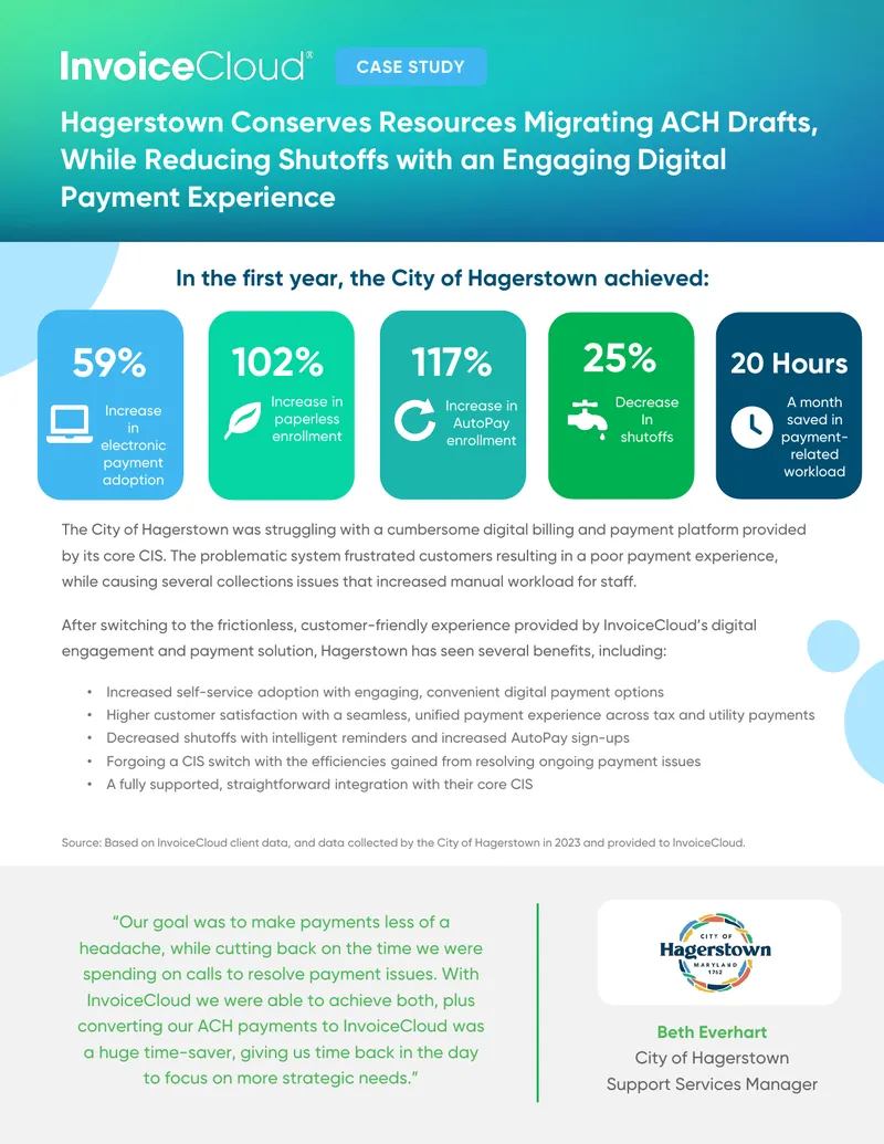 Hagerstown Digital Payment Experience Case Study