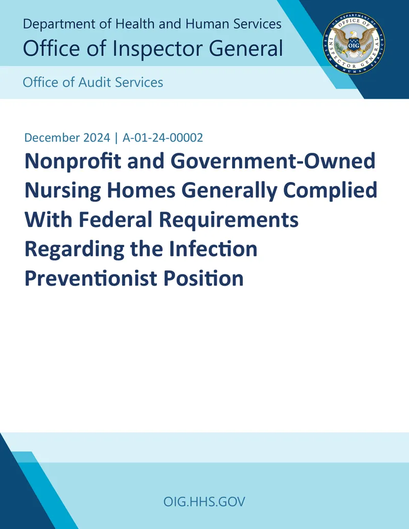 Compliance of Nursing Homes with Infection Preventionist Requirements