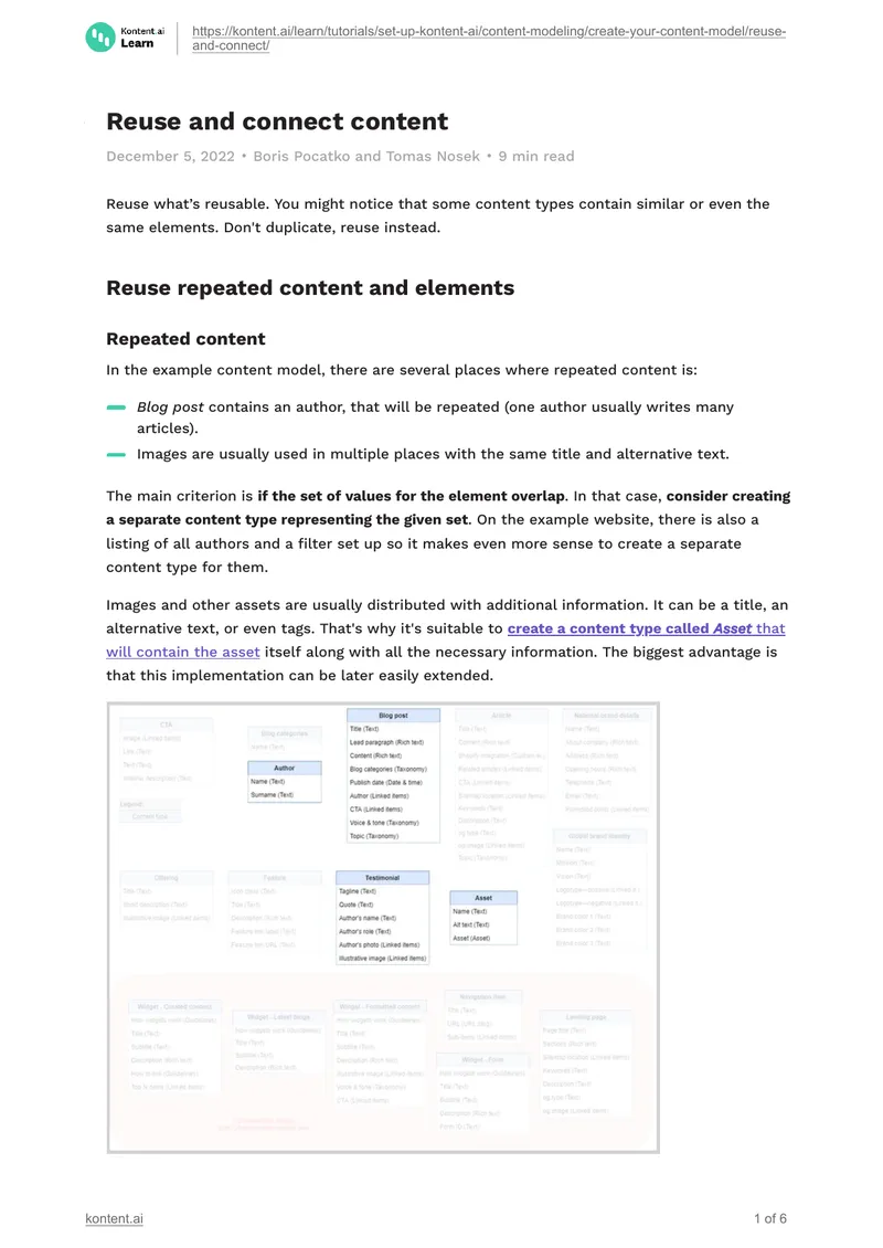Content Modeling and Reuse Strategies