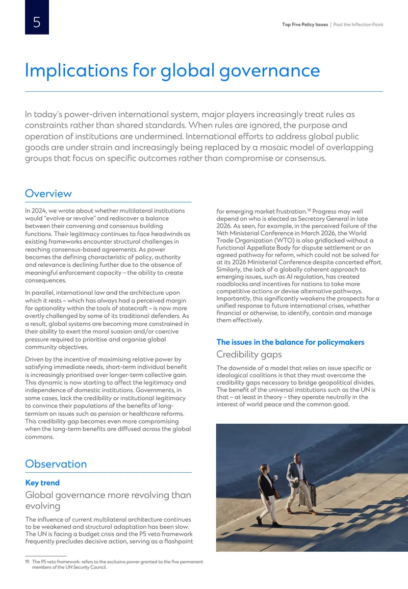 Implications for Global Governance and Policy Issues