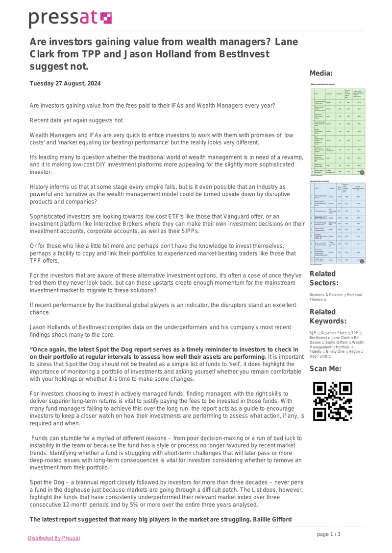 Wealth Management Performance Analysis Report