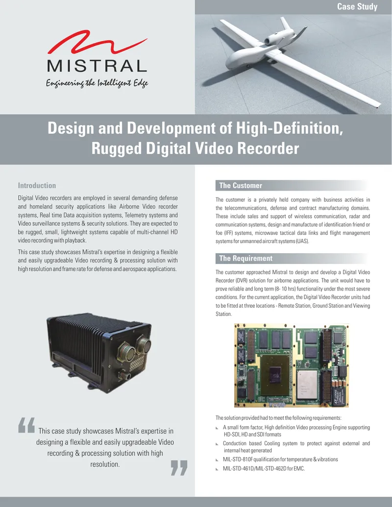 Design and Development of High-Definition Rugged Digital Video Recorder