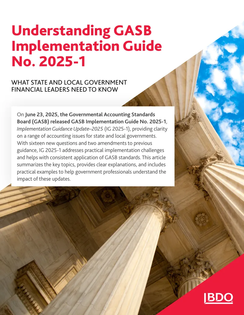 GASB Implementation Guidance Update 2025 Overview