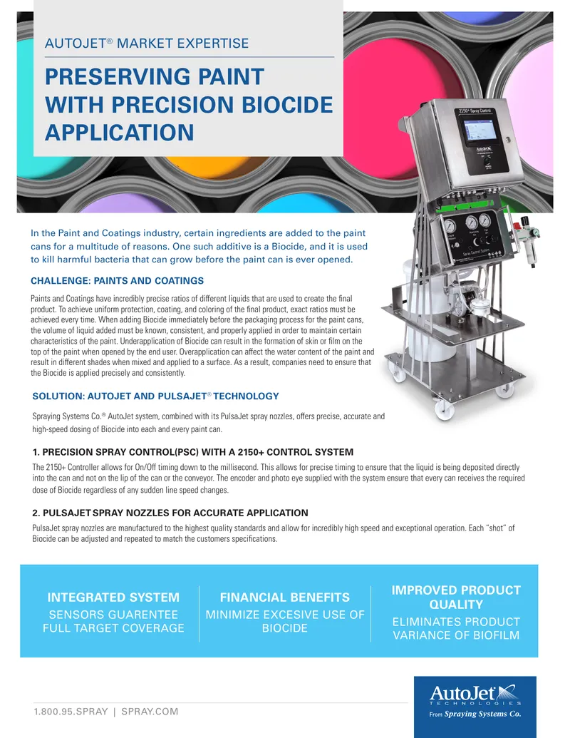 Precision Biocide Application in Paint Manufacturing