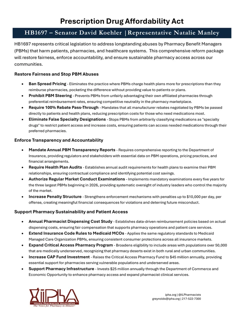 Prescription Drug Affordability Act Overview