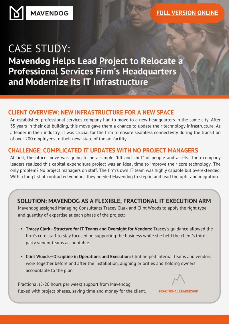 Mavendog's Role in IT Project Management
