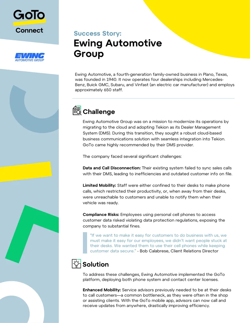 Ewing Automotive Group Cloud Migration Success Story