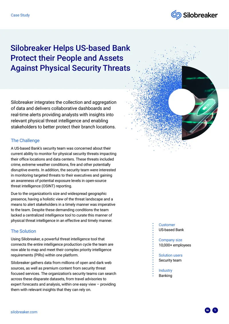 Silobreaker Implementation for Physical Security Threats
