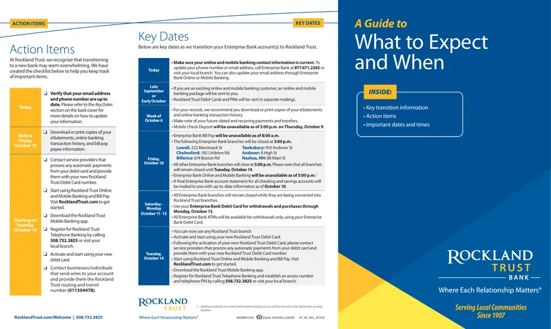 Guide to Transitioning to Rockland Trust