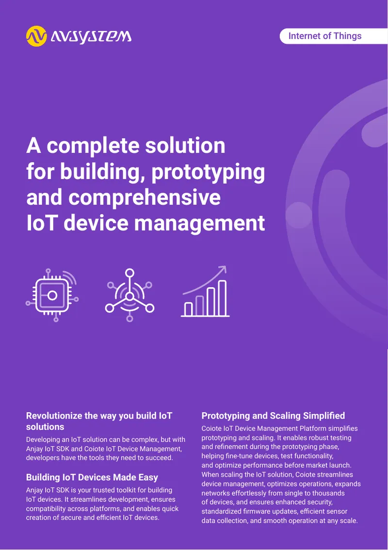 IoT Solution Development and Management Framework