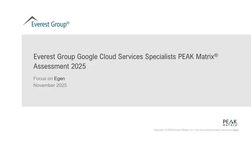 Google Cloud Services Specialists PEAK Matrix Assessment 2025