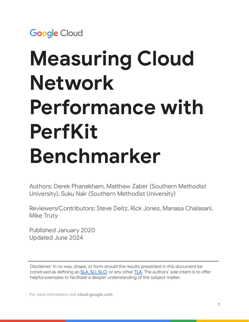 Measuring Cloud Network Performance with PerfKit Benchmarker
