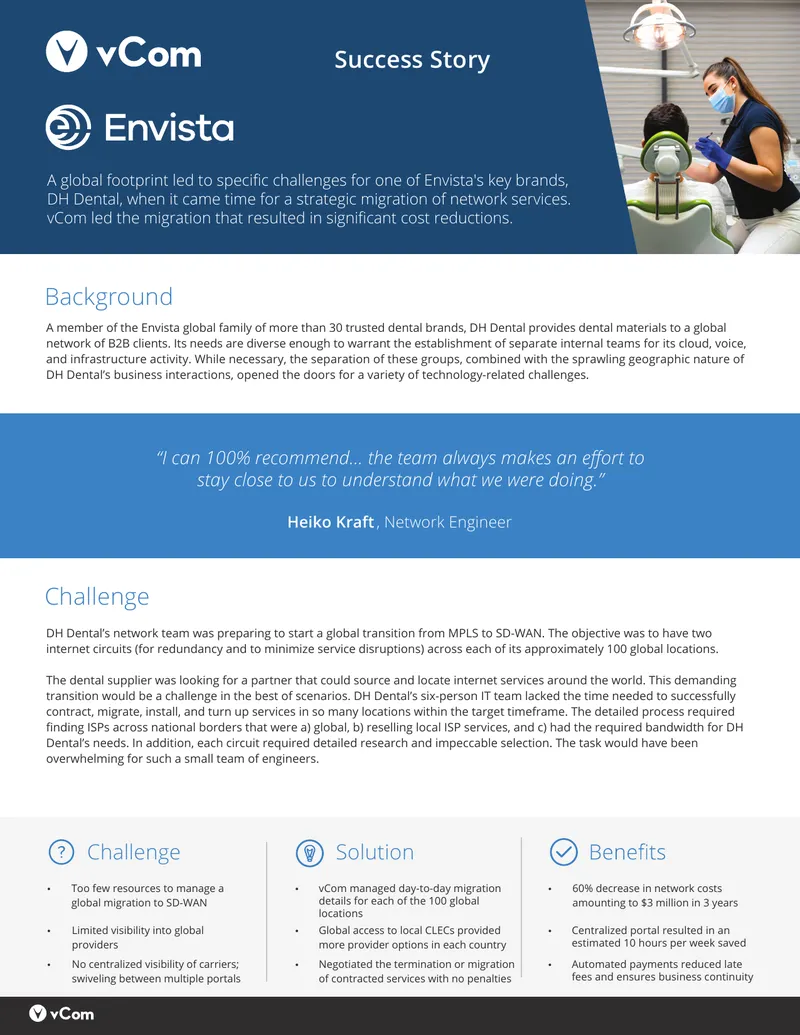 DH Dental Network Services Migration Success Story