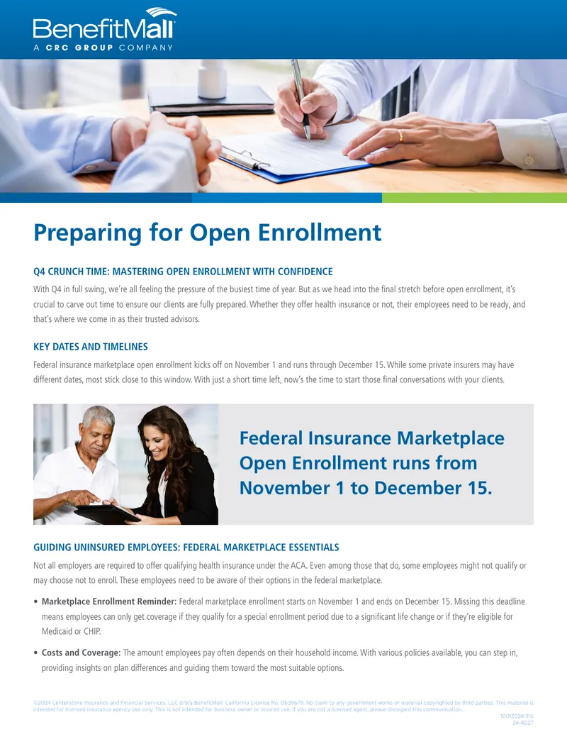 Preparing for Open Enrollment Guide
