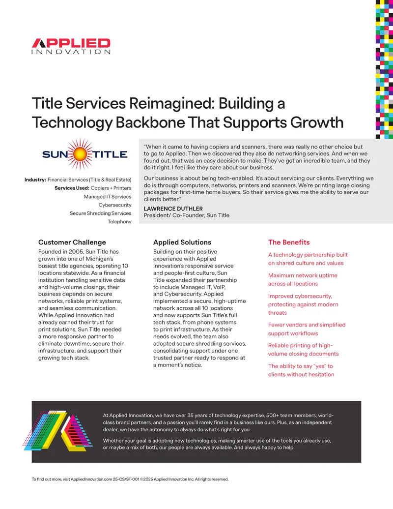 Technology Partnership for Title Agency Growth