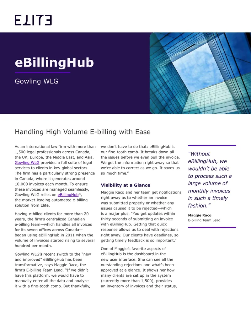 Handling High Volume E-billing with Ease