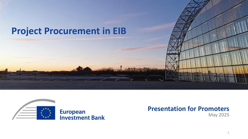 EIB Project Procurement Policy and Procedures
