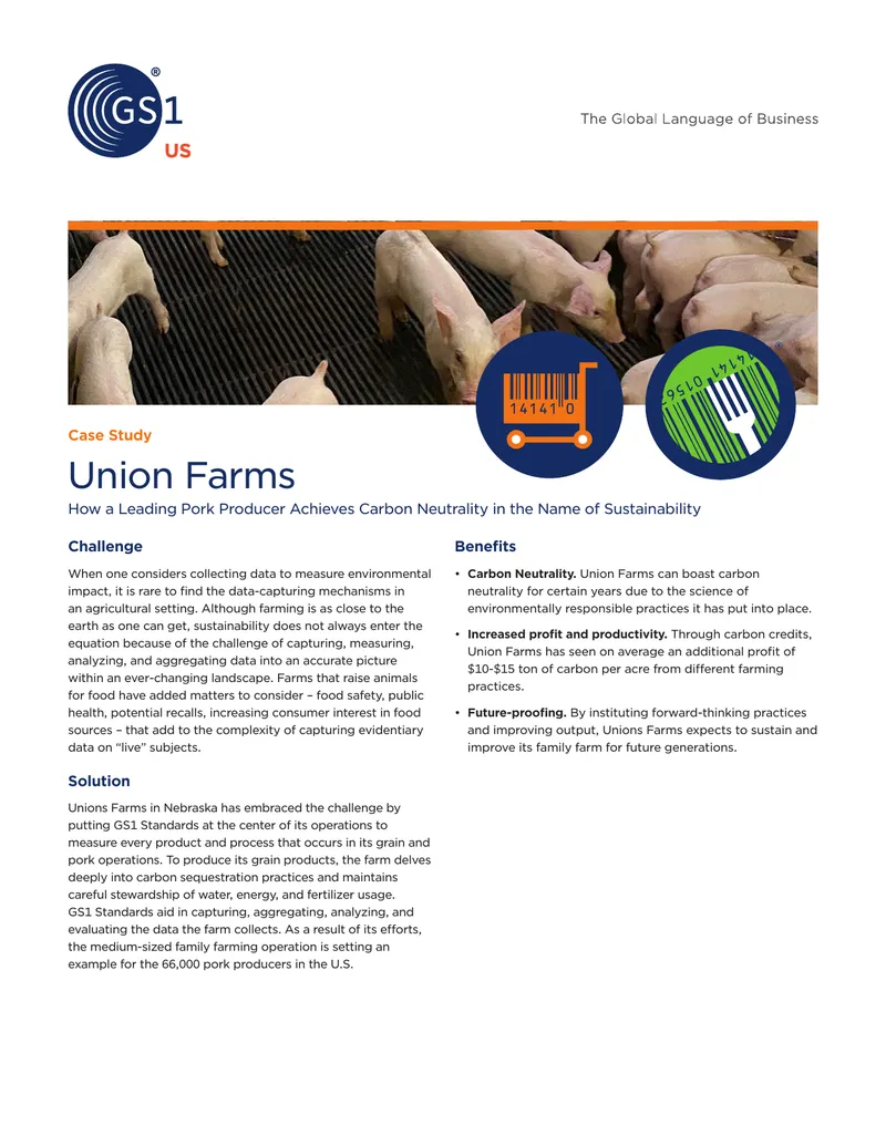 Union Farms Case Study on Carbon Neutrality Practices